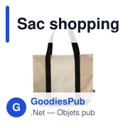 Sac shopping personnalisable en rPET Carl avec logo - Miniature 1