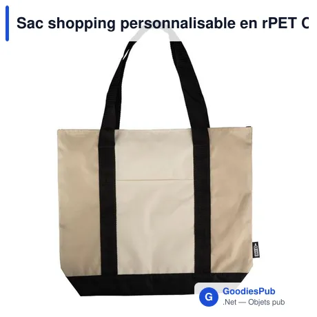 Sac shopping personnalisable en rPET Carl avec logo