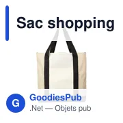 Sac shopping personnalisable en rPET Carl avec logo - Miniature 3