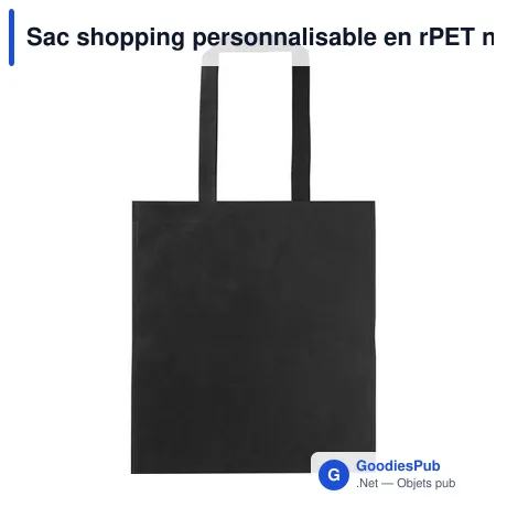 Sac shopping personnalisable en rPET non-tissé Ryder avec logo