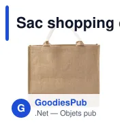 Sac shopping en toile de jute personnalisable avec logo - Ridley - Miniature 2