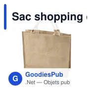 Sac shopping en toile de jute personnalisable avec logo - Ridley - Miniature 3