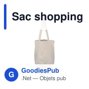 Sac shopping en velours côtelé Tino - Miniature 13