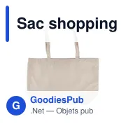 Sac shopping en velours côtelé Tino - Miniature 10