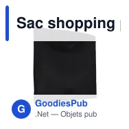 Sac shopping personnalisable anses courtes coton OEKO-TEX® 38x42 cm avec logo - Couleurs - Miniature 3