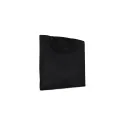 Variante Noir - Sac shopping personnalisable anses courtes coton OEKO-TEX® 38x42 cm avec logo - Couleurs