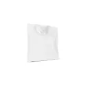Variante Blanc - Sac shopping personnalisable anses courtes coton OEKO-TEX® 38x42 cm avec logo - Couleurs