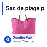 Sac de plage personnalisable en polyester avec logo - Sana - Miniature 2