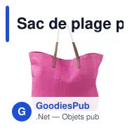 Sac de plage personnalisable en polyester avec logo - Sana - Miniature 12