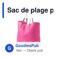 Sac de plage personnalisable en polyester avec logo - Sana - Miniature 3