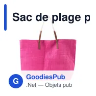 Sac de plage personnalisable en polyester avec logo - Sana - Miniature 7