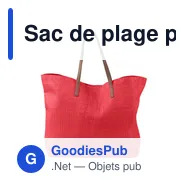 Sac de plage personnalisable en polyester avec logo - Sana - Miniature 9