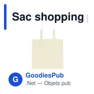 Sac shopping pliable en coton personnalisable avec logo - Arlo - Miniature 6