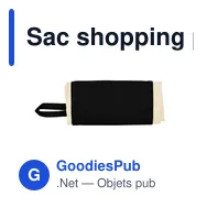 Sac shopping pliable en coton personnalisable avec logo - Arlo - Miniature 7