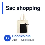 Sac shopping pliable en coton personnalisable avec logo - Arlo - Miniature 10