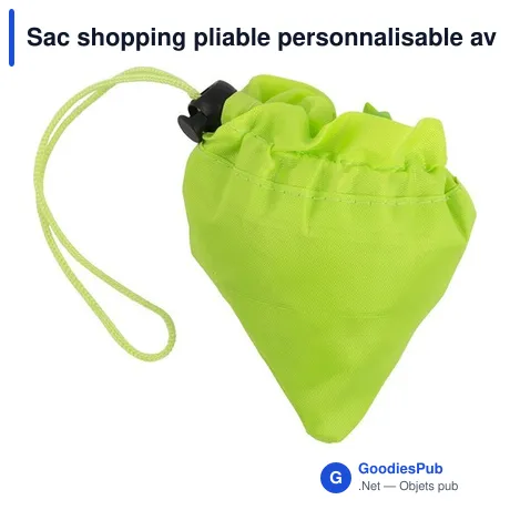 Sac shopping pliable personnalisable avec logo - IIM1EA