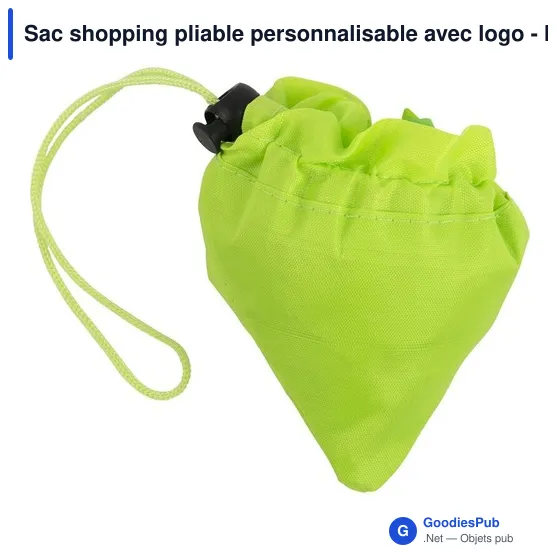 Sac shopping pliable personnalisable avec logo - IIM1EA - Image 1