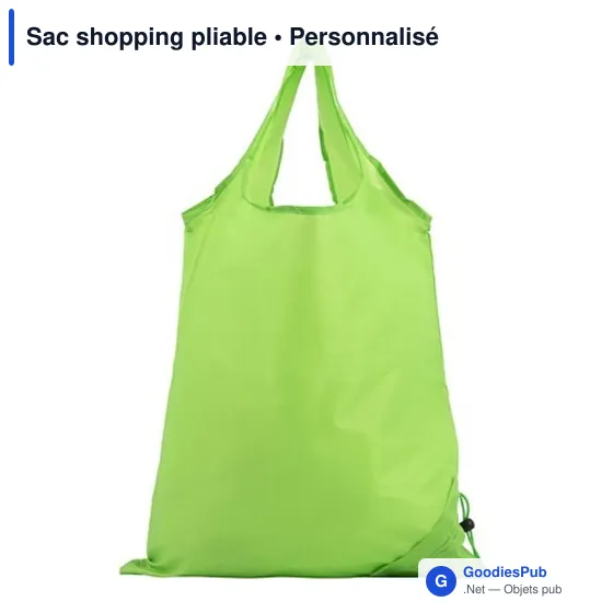 Sac shopping pliable personnalisable avec logo - IIM1EA - Image 5