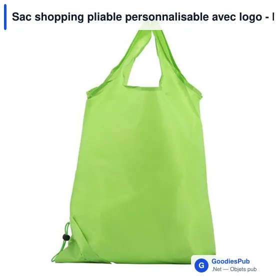Sac shopping pliable personnalisable avec logo - IIM1EA - Image 6