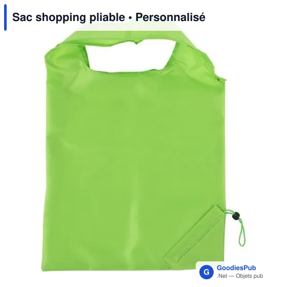 Sac shopping pliable personnalisable avec logo - IIM1EA - Image 7