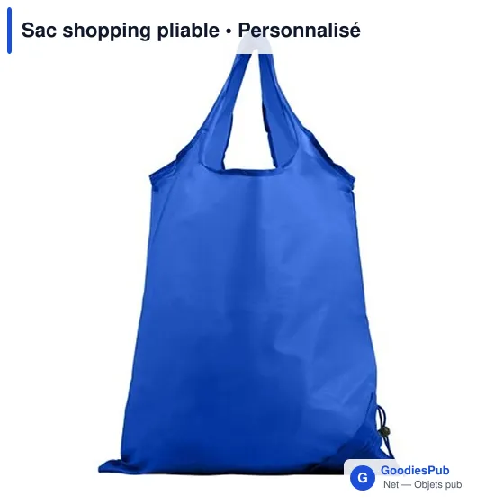 Sac shopping pliable personnalisable avec logo - IIM1EA - Image 9