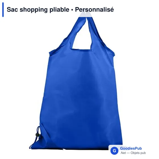 Sac shopping pliable personnalisable avec logo - IIM1EA - Image 10