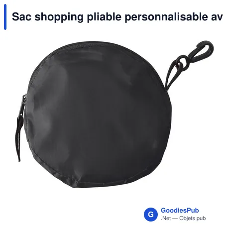 Sac shopping pliable personnalisable avec logo - Miley