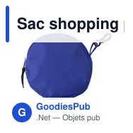 Sac shopping pliable personnalisable avec logo - Miley - Miniature 2