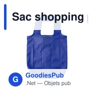 Sac shopping pliable personnalisable avec logo - Miley - Miniature 3