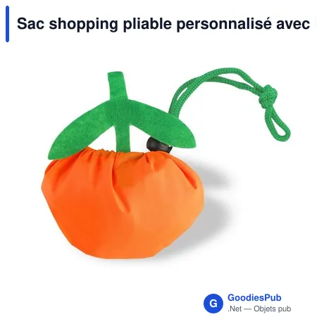 Sac shopping pliable personnalisé avec logo - Rosie