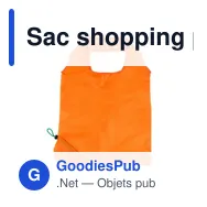 Sac shopping pliable personnalisé avec logo - Rosie - Miniature 3