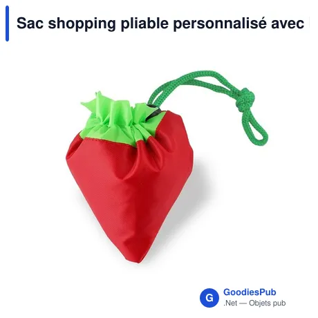 Sac shopping pliable personnalisé avec logo - Rosie