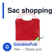Sac shopping pliable personnalisé avec logo - Rosie - Miniature 2
