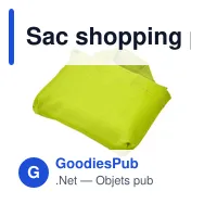 Sac shopping pliable personnalisable Wes avec logo - Miniature 11