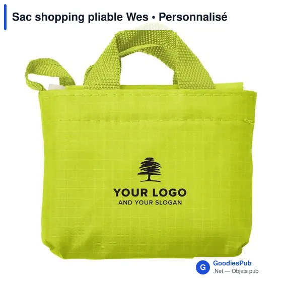 Sac shopping pliable personnalisable Wes avec logo - Image 12
