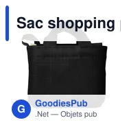 Sac shopping pliable personnalisable Wes avec logo - Miniature 7