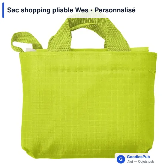 Sac shopping pliable personnalisable Wes avec logo - Image 9