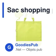 Sac shopping pliable personnalisable Wes avec logo - Miniature 10
