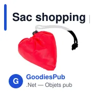 Sac shopping pliable personnalisable avec logo | Xavier - Miniature 1