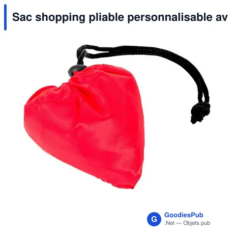 Sac shopping pliable personnalisable avec logo | Xavier