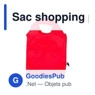 Sac shopping pliable personnalisable avec logo | Xavier - Miniature 2