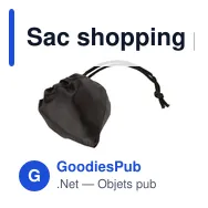 Sac shopping pliable personnalisable avec logo | Xavier - Miniature 5