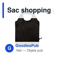 Sac shopping pliable personnalisable avec logo | Xavier - Miniature 6