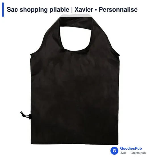 Sac shopping pliable personnalisable avec logo | Xavier - Image 7