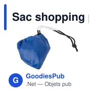 Sac shopping pliable personnalisable avec logo | Xavier - Miniature 8