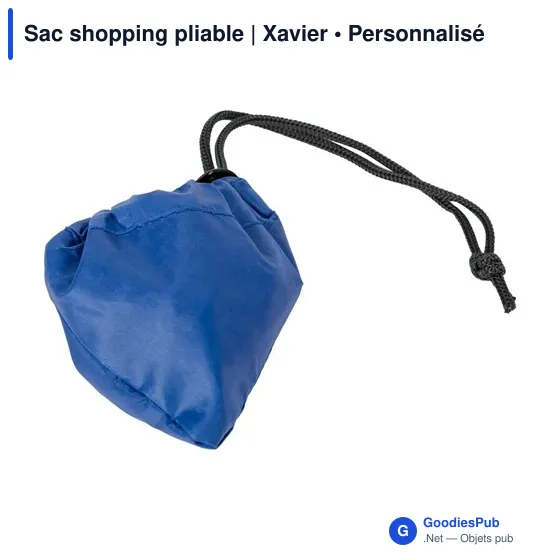 Sac shopping pliable personnalisable avec logo | Xavier - Image 8