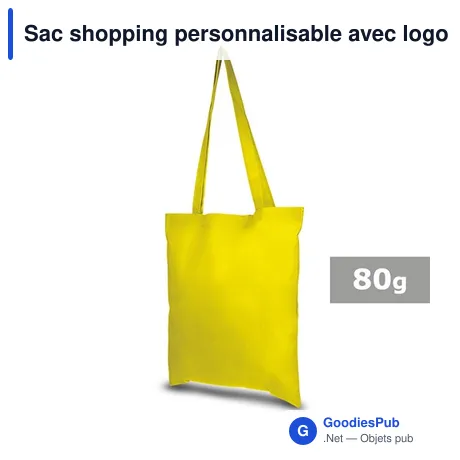 Sac shopping personnalisable avec logo - Santrell