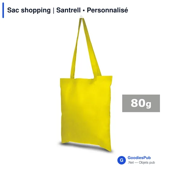 Sac shopping personnalisable avec logo - Santrell - Image 1