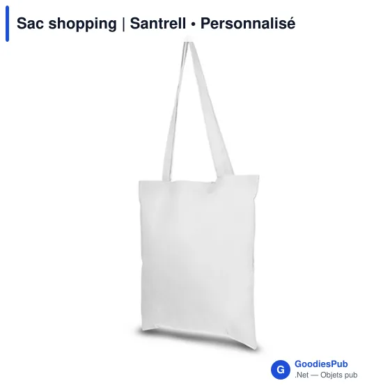 Sac shopping personnalisable avec logo - Santrell - Image 11