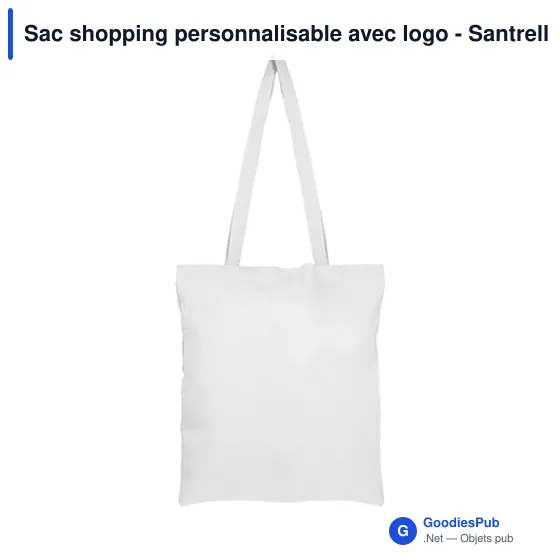 Sac shopping personnalisable avec logo - Santrell - Image 12